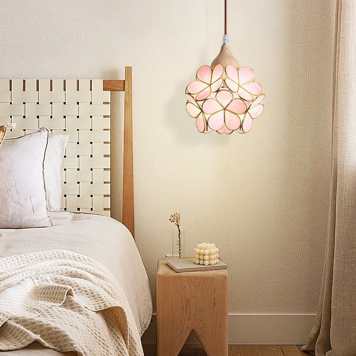 Velina Pink Petal Pendant Light