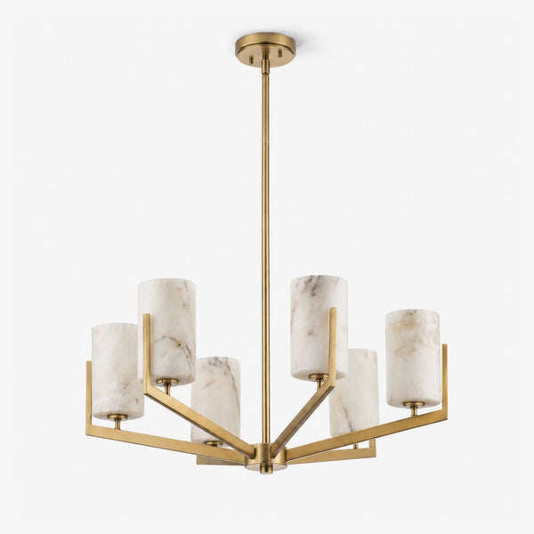 Marlowe Alabaster Star Chandelier