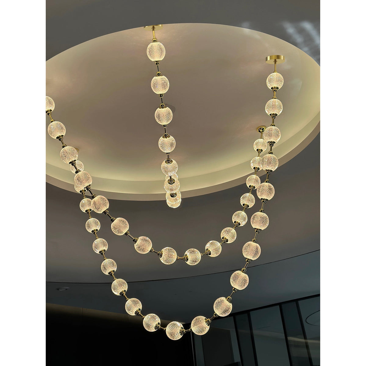 Myphais Beaded Plastic Chandelier