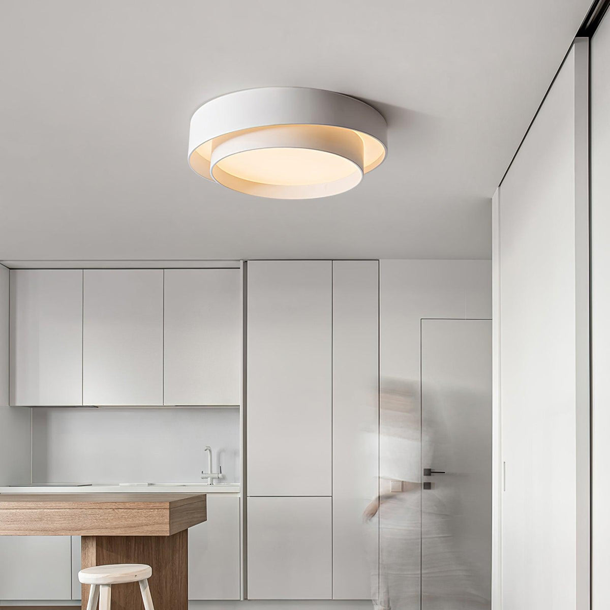 Velaline Ceiling Light Double Layers Modern Cylinder