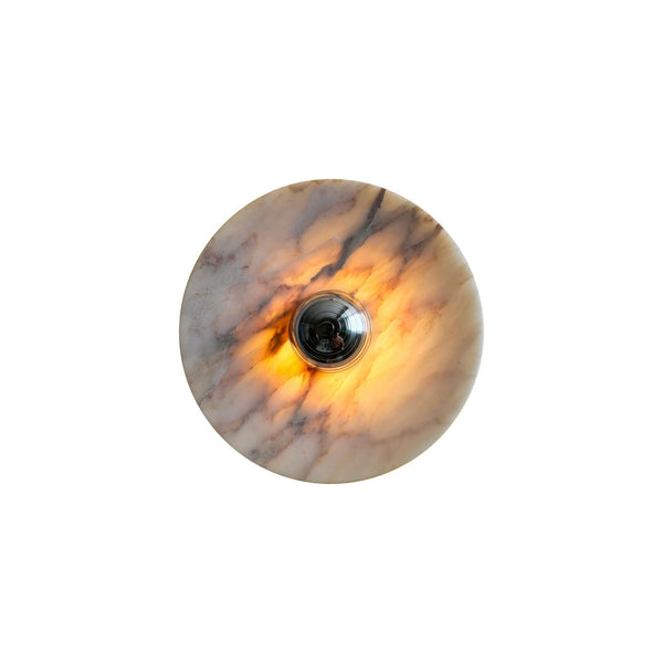 Alba Chrome Marble Wall Lamp