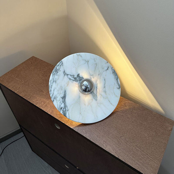Alba Chrome Marble Wall Lamp
