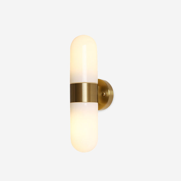 Wall Lamp Metal Glass Modern Minimalist Vertical Sconce for Bedroom