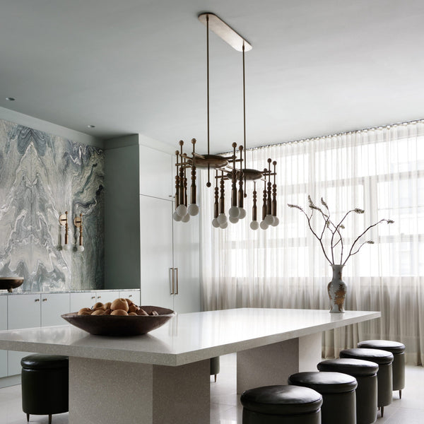 Esoleth Traditional Elegance Marble Chandelier