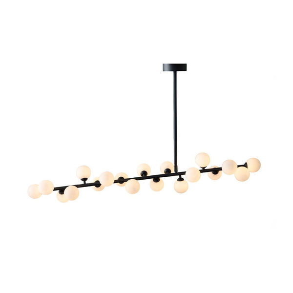 Eshair Brass Glass Chandelier