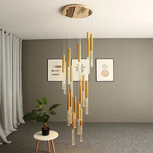 Mina Crystal Entryway Light Fixtures High Ceiling