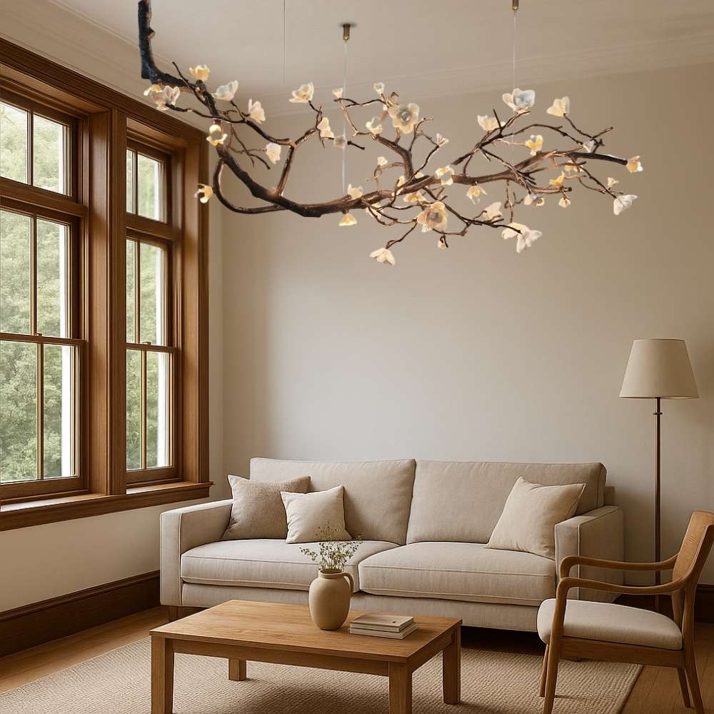 Minas Rustic Tree Branch Chandelier
