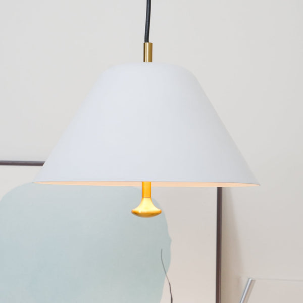 Evir Pendant Lamp Bell Glass Brass Minimalist