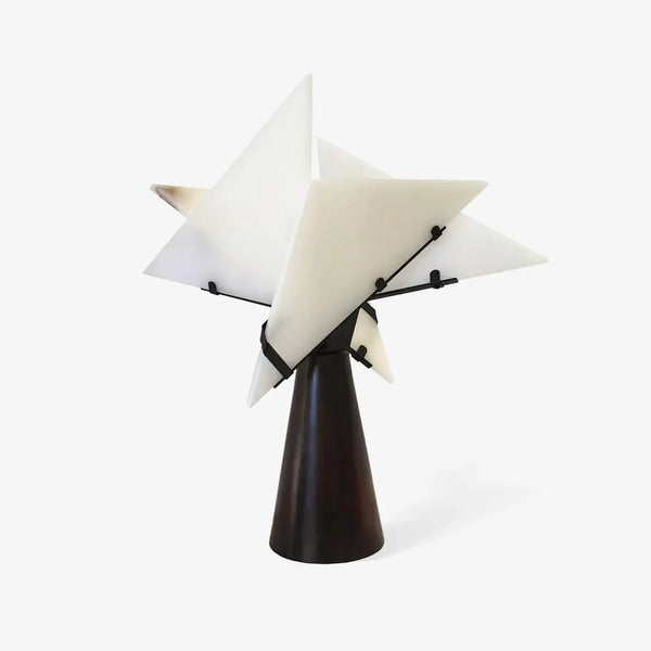 Alabaster Black Table Lamp
