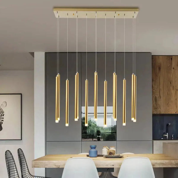 Modern Black & Gold Dining Room Ceiling Fixture
