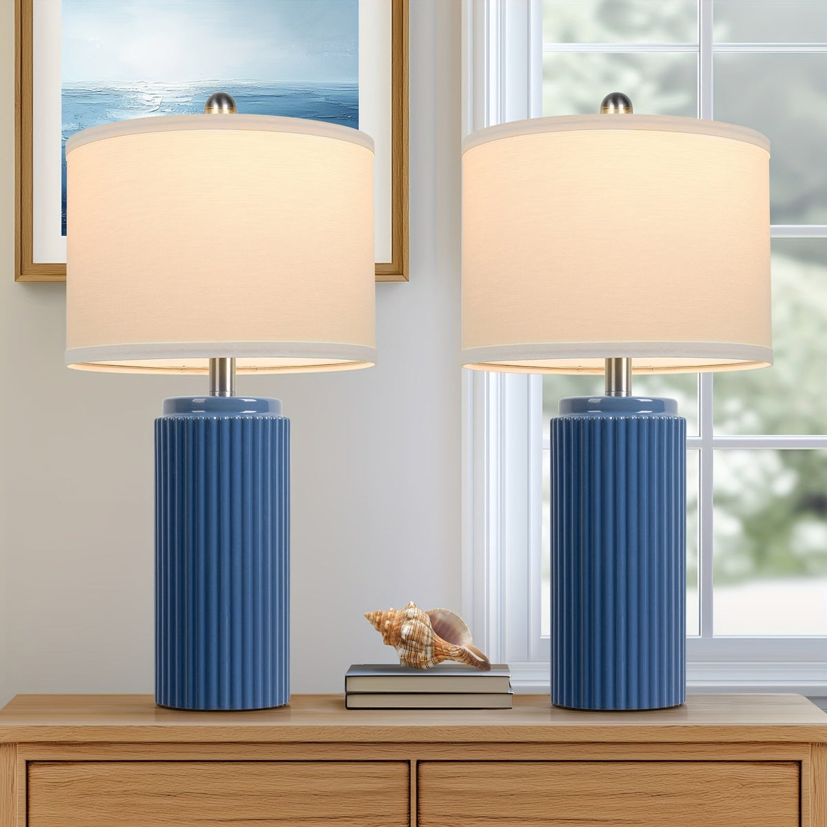 2-Set Yanya Modern Ceramic Table Lamp