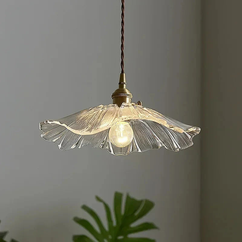 Modern Glass Flower Pendant Lights