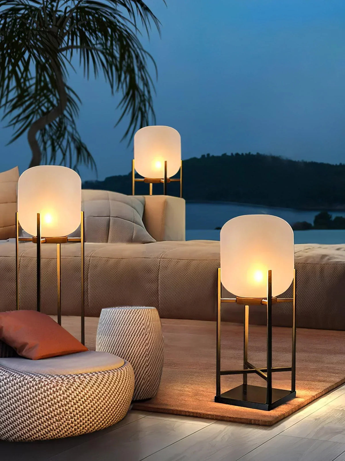 Pleated glass wall light