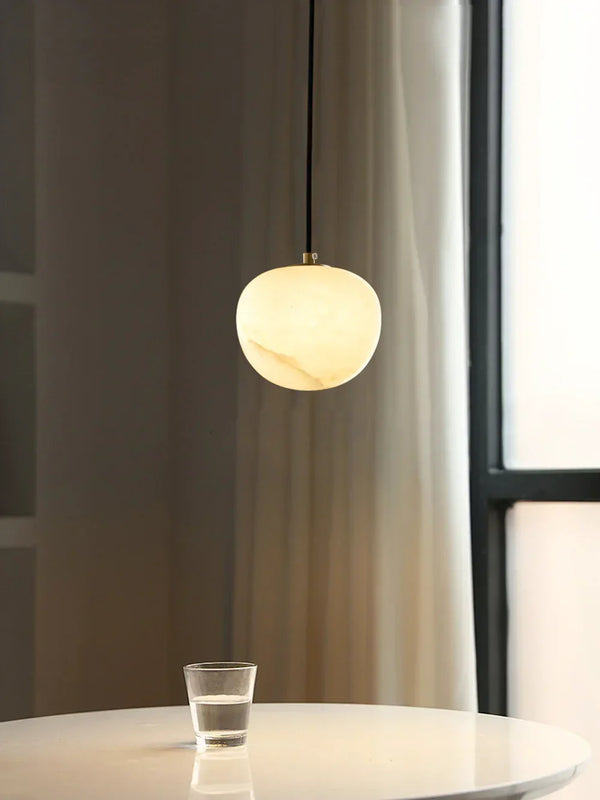 Round Alabaster Pendant Light