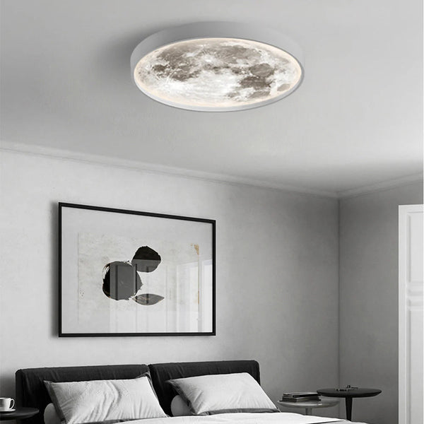 Arisha Modern Flush Mount Ceiling Light Black/White Bedroom