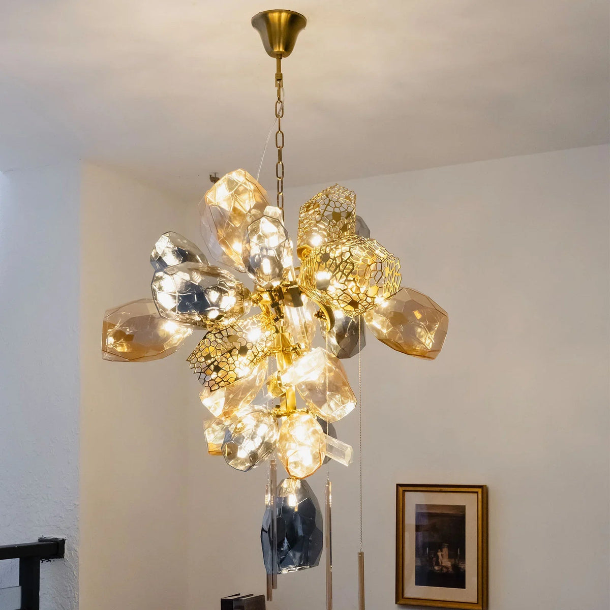 Modern Art Glass Crystal Chandelier