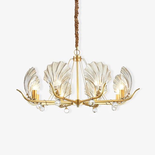 Modern Shell Glass Chandelier