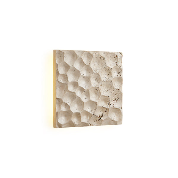 Vedoreth Panel Travertine Sconce Wall Lamp