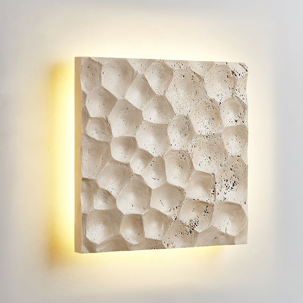 Vedoreth Panel Travertine Sconce Wall Lamp