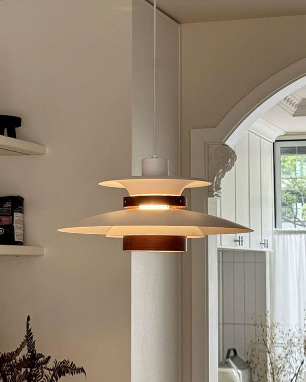 Modulo Layered Wood Pendant Light