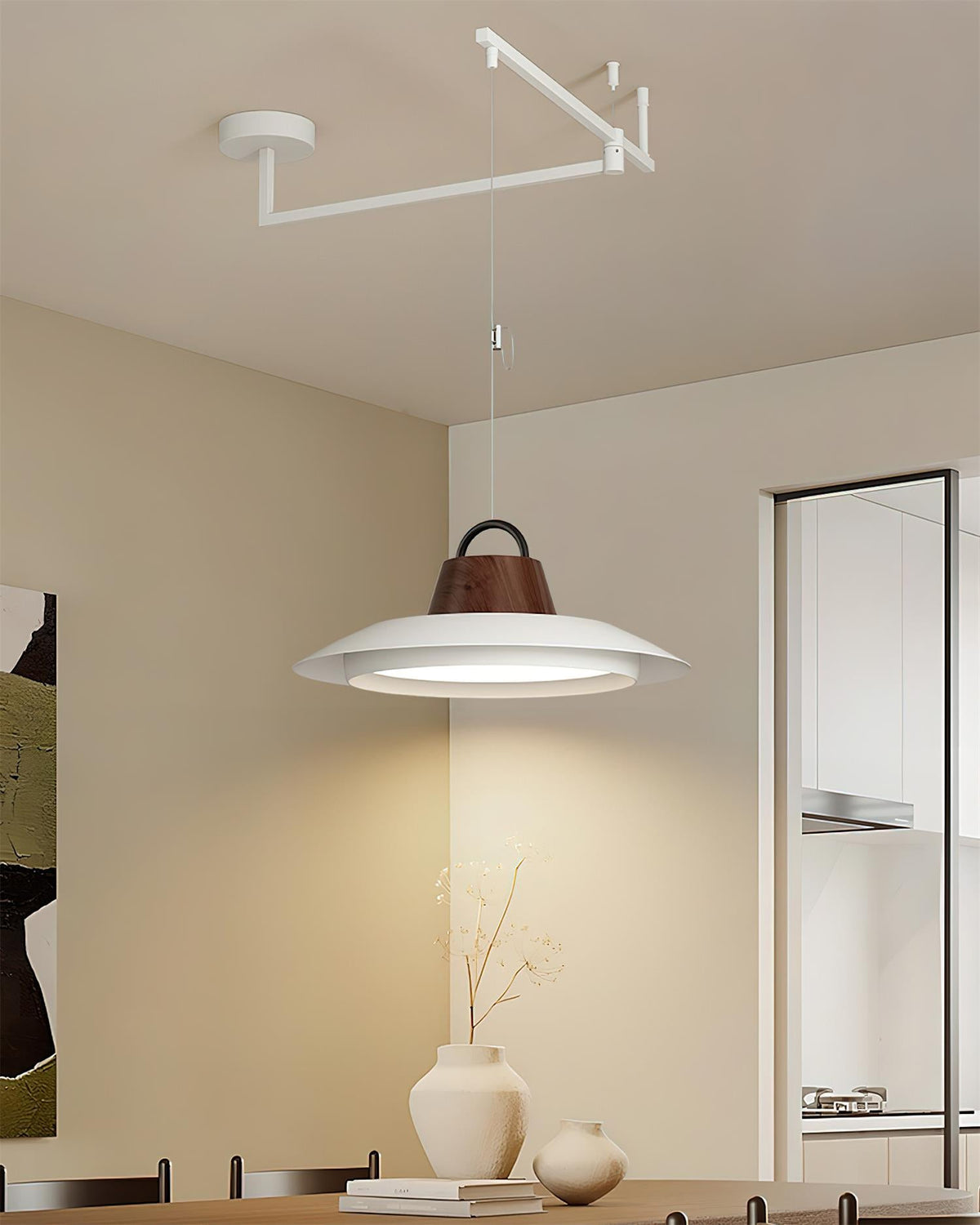 Elaisenne Swing Arm Pendant Lamp