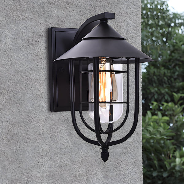 Sheridan Retro Sensor Glass Modern Outdoor Wall Lights