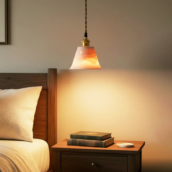Mountains Shadow Ceramic Pendant Lamp