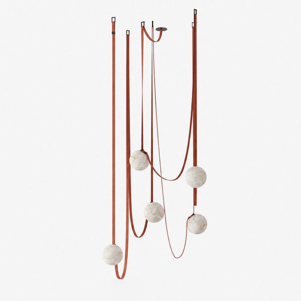 Multiple Belt Alabaster Pendant Light