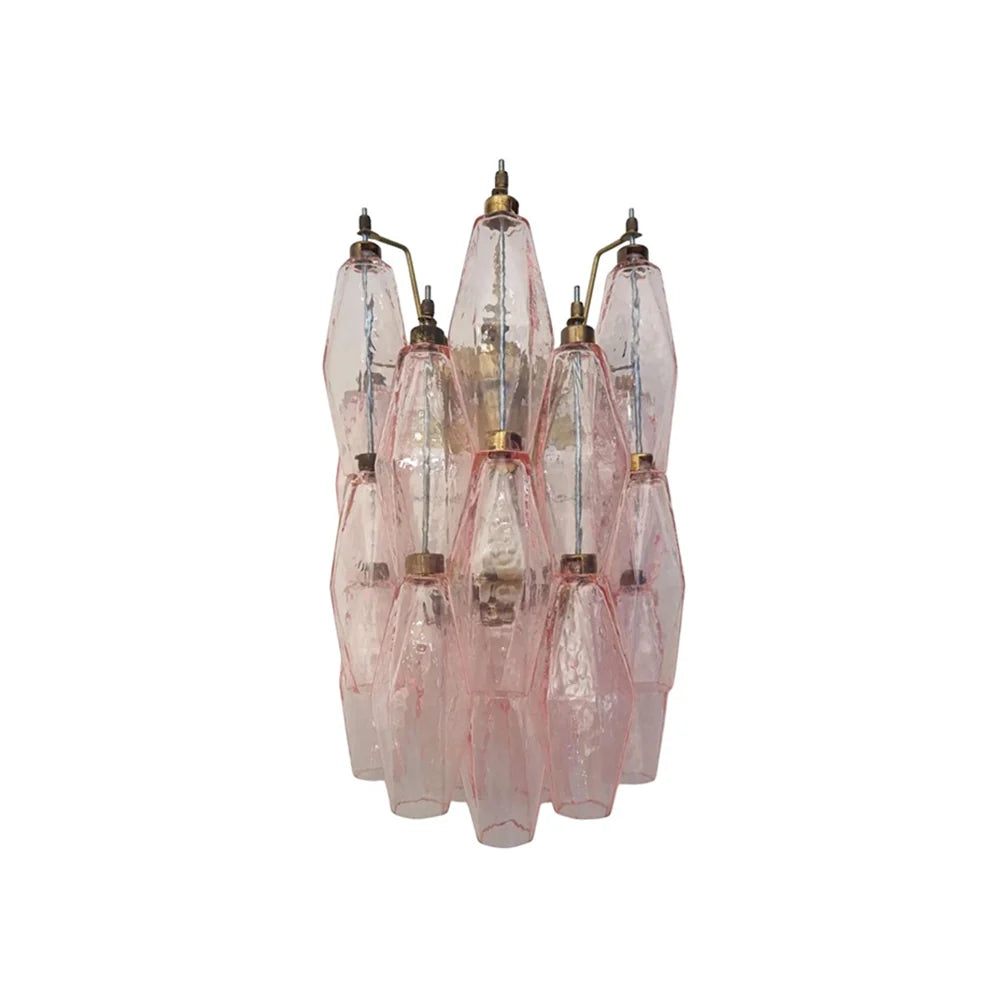 Poliedri Pink Wall Lamp