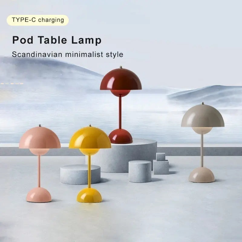 Mush Led Rechargeable Table Lamp