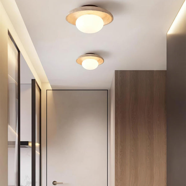 Mexo Travertine Ceiling Light