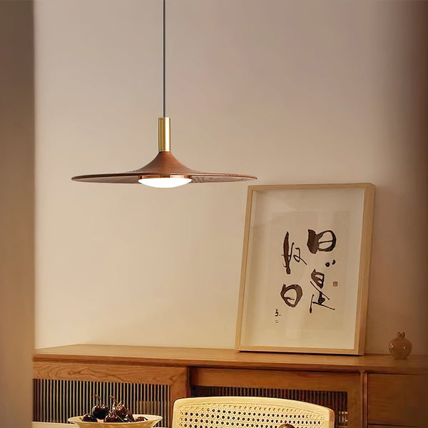 Pend­­ant Light Hat Shape Midcentury