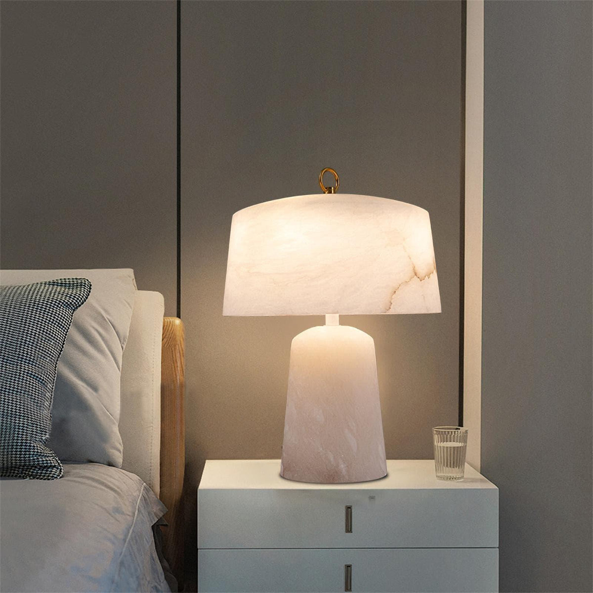 Natural Cloud Stone Table Lamp