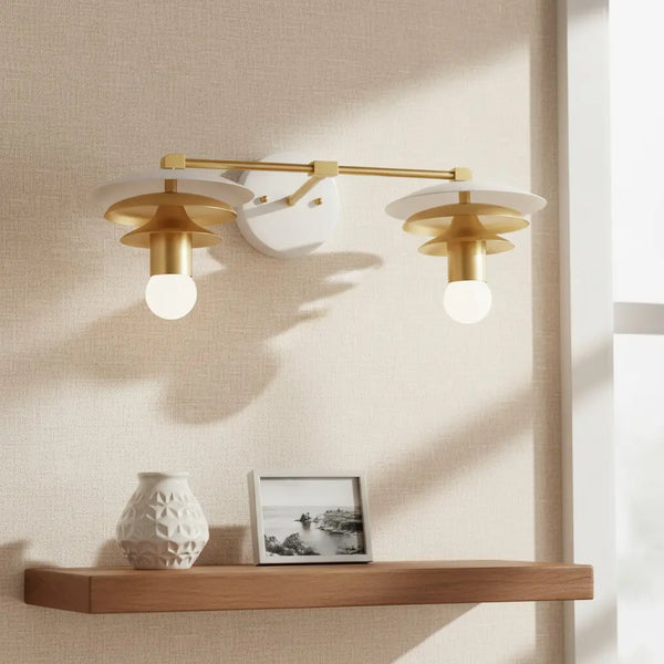 Nava Modern Minimalist Layered Metal Wall Sconce