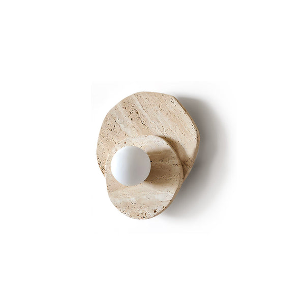 Tavinielle Wall Light Travertine Layered Wabi-sabi Aesthetics