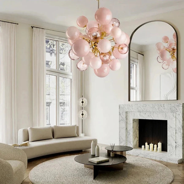 Neve Glass Bubble Chandelier