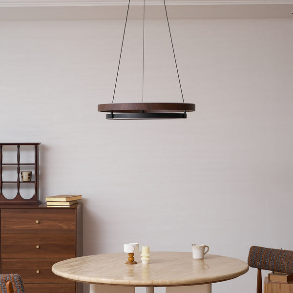Wood Halo Pendant Lamp