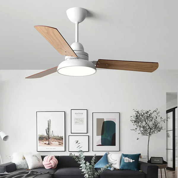 Nordic Industrial Blade Ceiling Fan Light