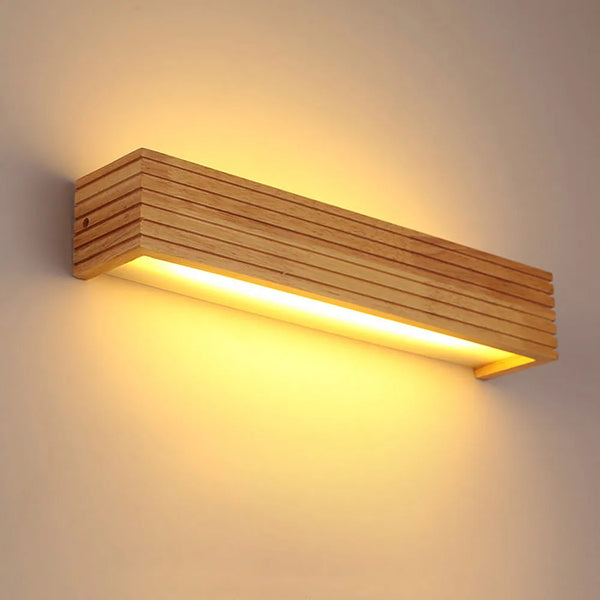 Wood Simple Mirror Wall Lights