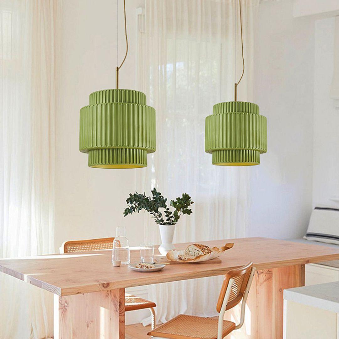 Terioriella Ribbed Pendant Light