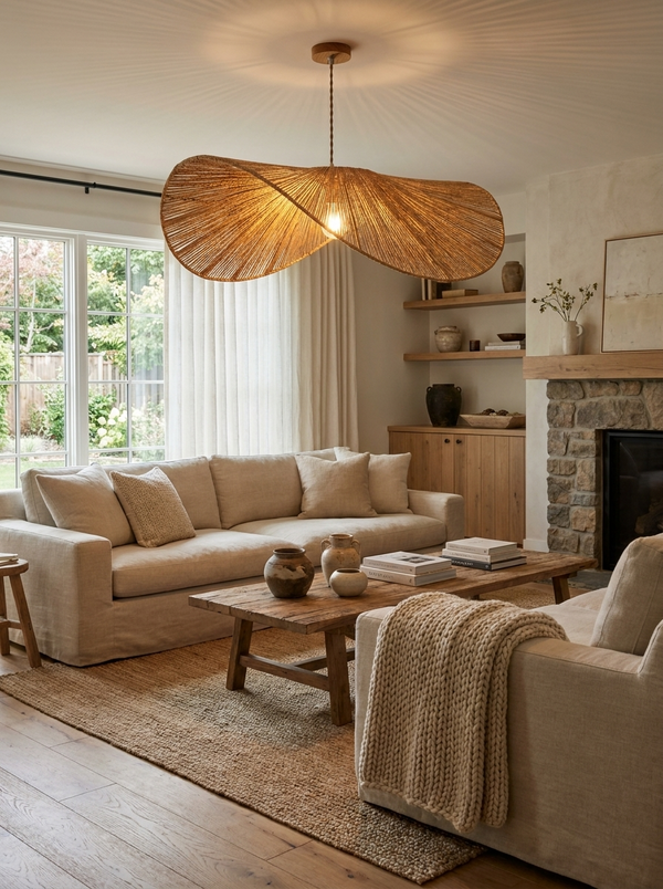 Obi Paper Cord Pendant Lamp