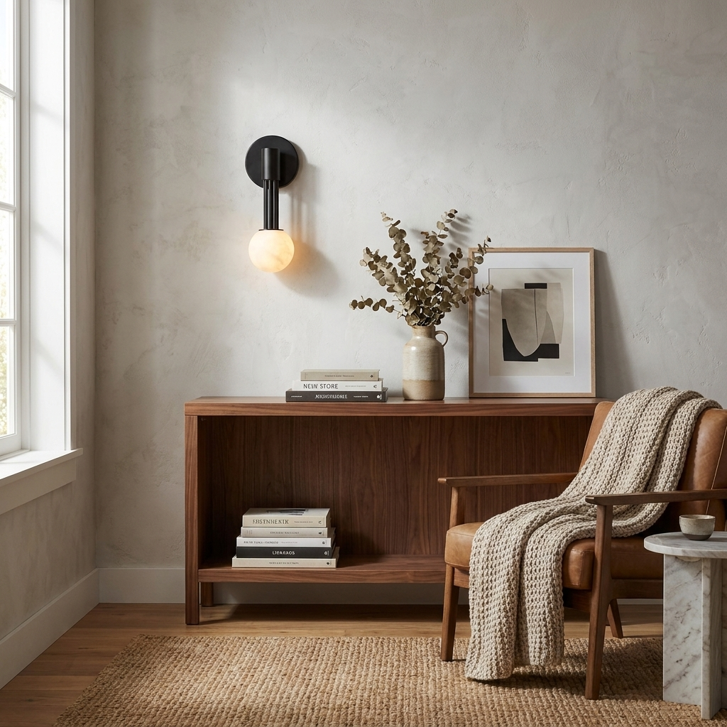 Obra Alabaster Globe Wall Sconce