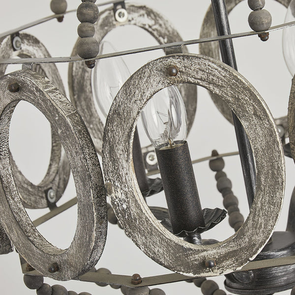 Zasorila Vintage Wooden Chandelier