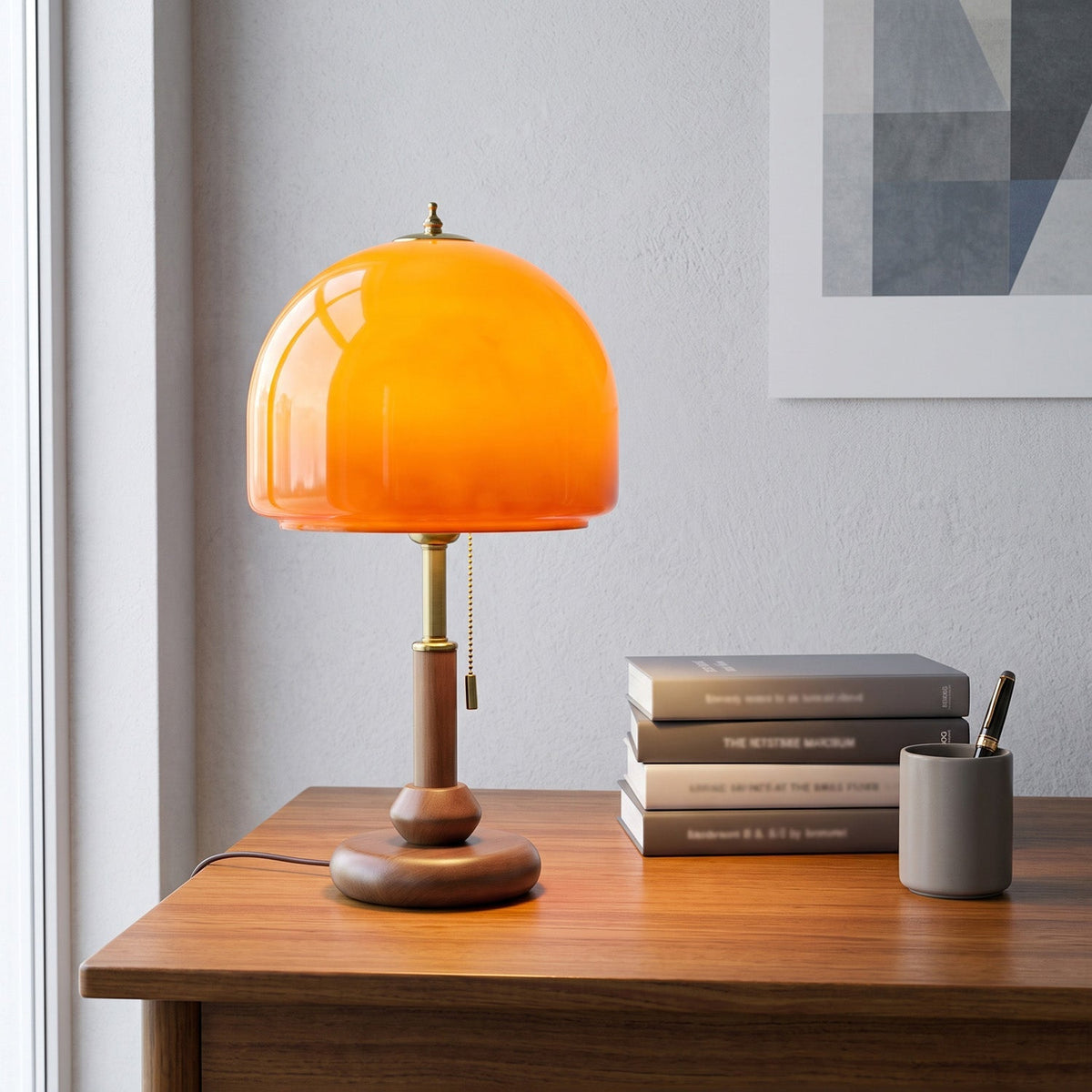Neroina Maris Pink Marble Table Lamp