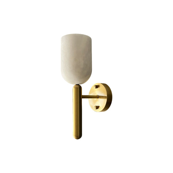 Lyphaia Brass Alabaster Wall Lamp