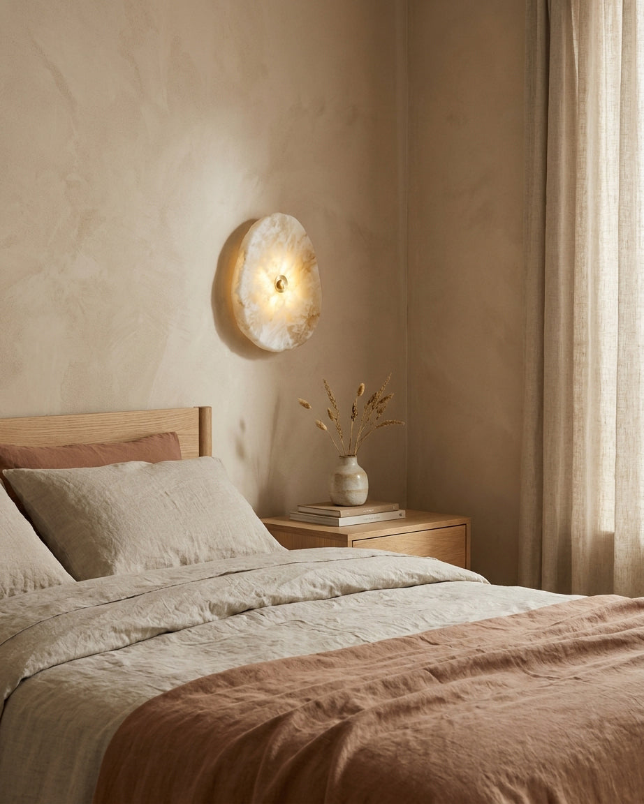 Nivorise Alabaster Wall Sconce