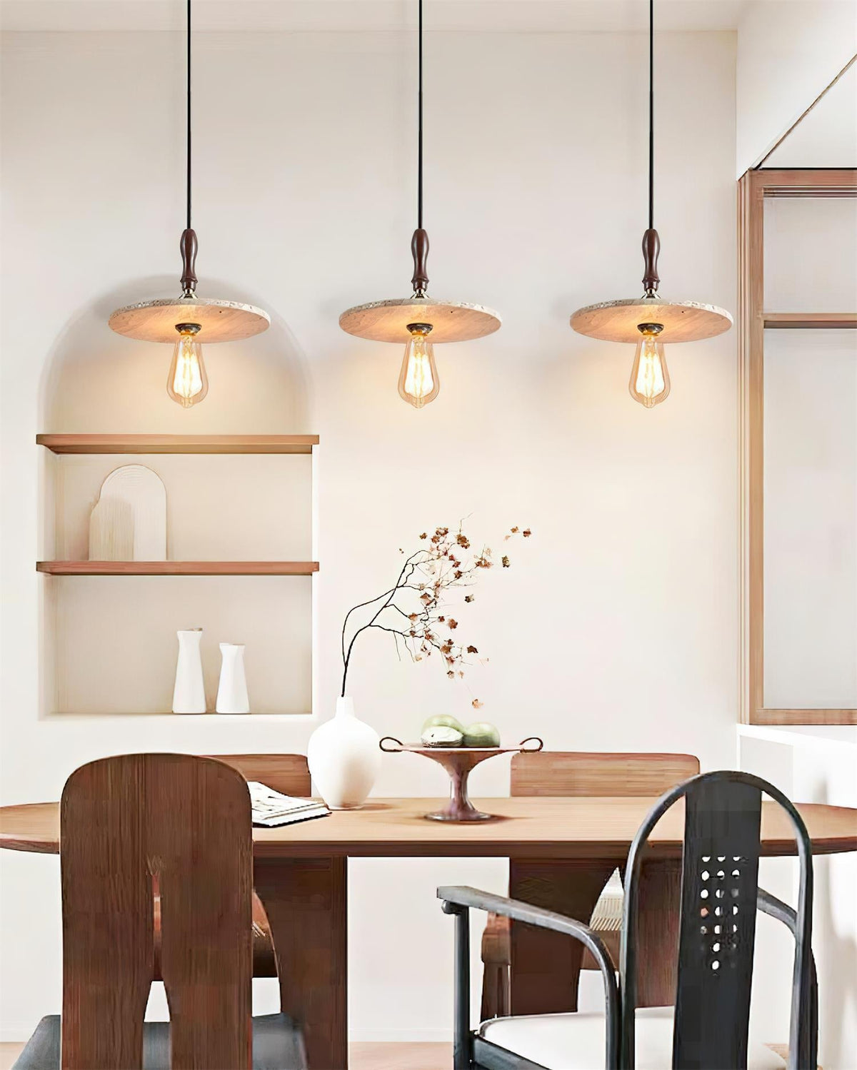 Norerelia Orbit Pendant Light Travertine