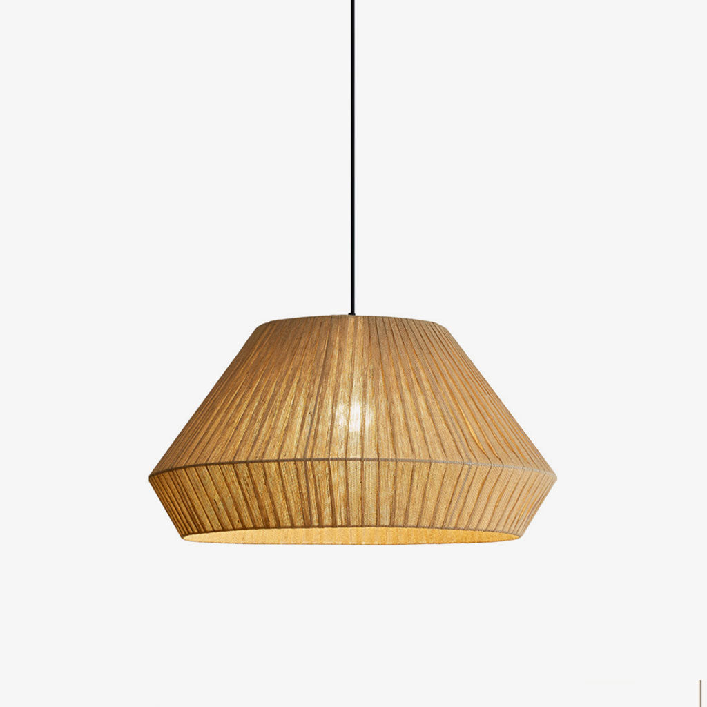 Origami Faceted Linen Pendant Lamp
