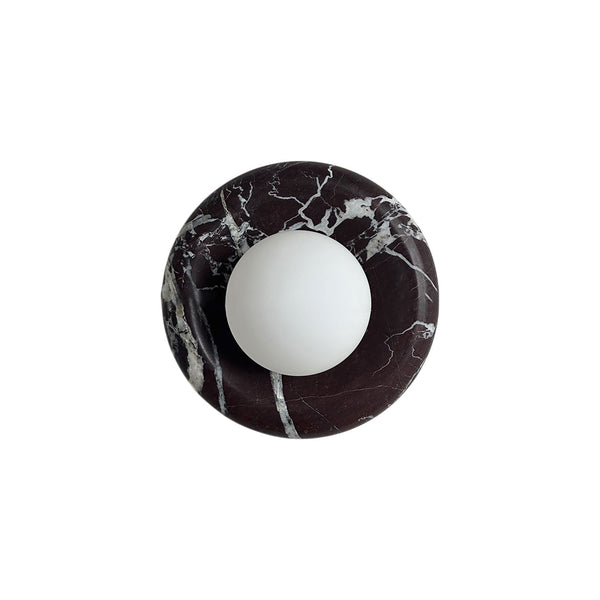 Uzorionis Nordic Art Deep Purple Red Glass Marble Sconce Wall Lamp