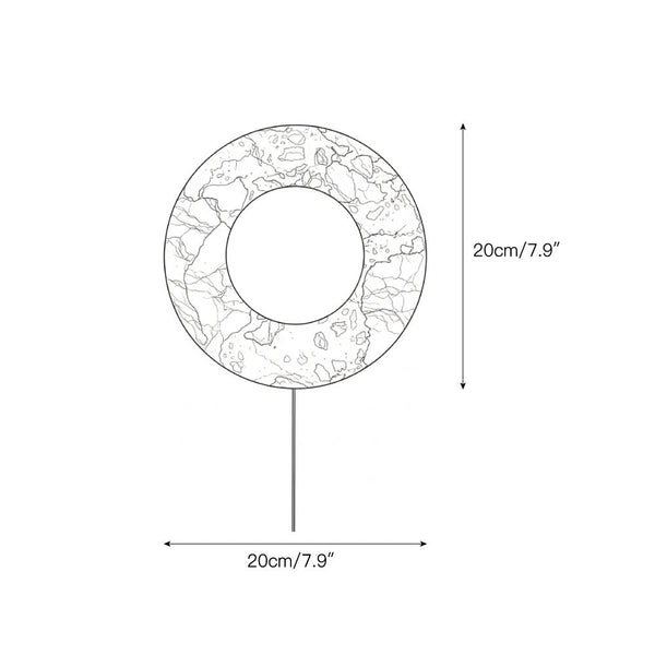 Vantheori Red Marble Plug-in Sconce